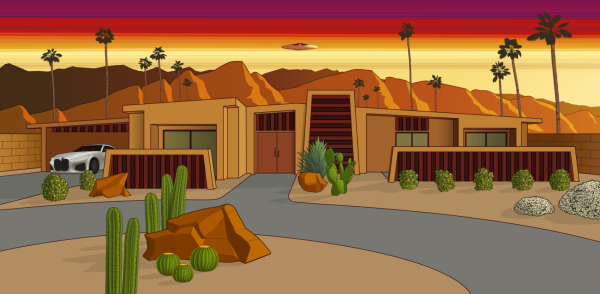 A large rendering representing how the artwork will look printed to canvas.
